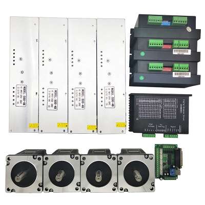 China factory provides high quality nema34 4axis cnc stepper motor kit