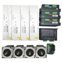 China factory provides high qualitynema34 stepper motor kit, driver with power supply